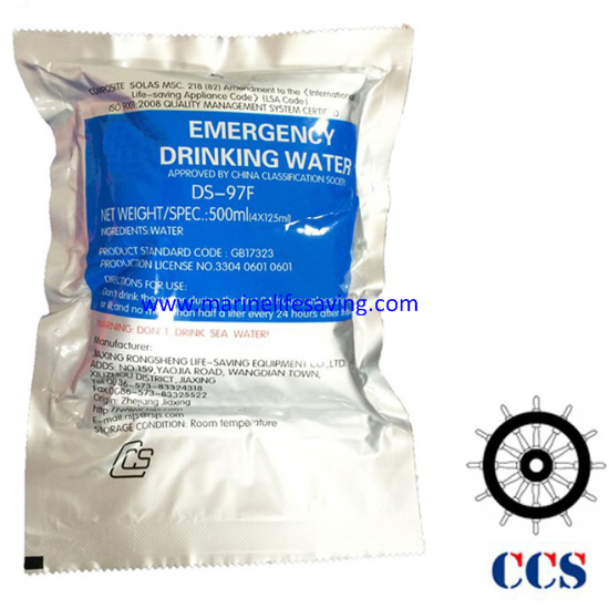  Life raft drinking water